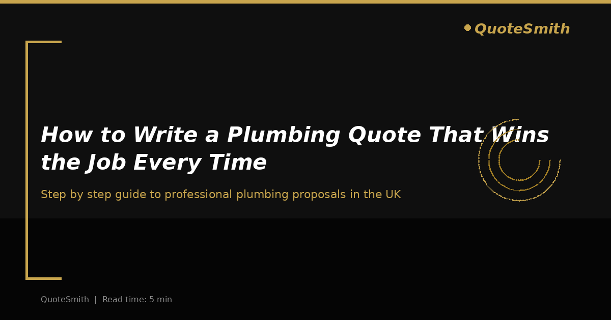 How to Write a Plumbing Quote That Wins the Job Every Time
